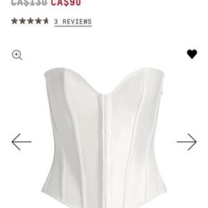 SKIMS White Shapewear Corset